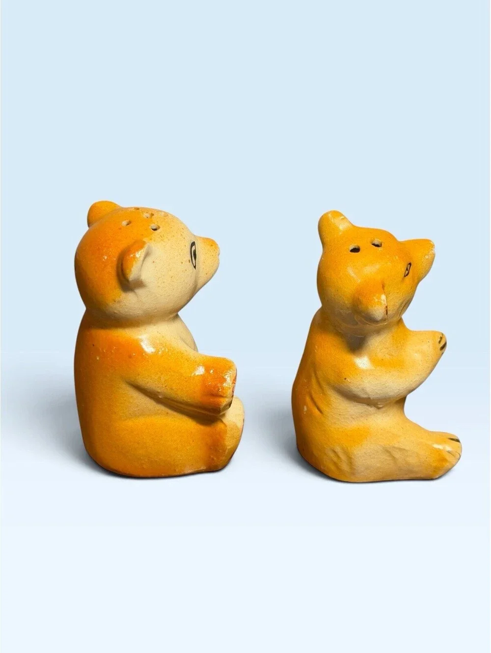 Vintage MCM Bears Salt and Pepper Shakers Made in Japan Corked Trinkets